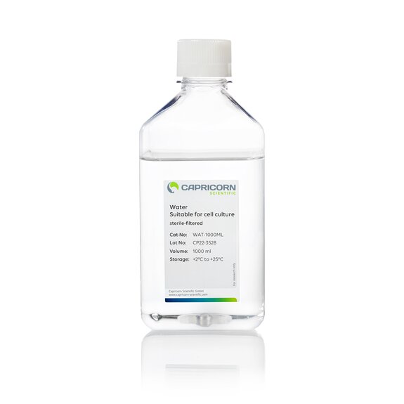 Wasser (1000 ml), geeignet für Zellkulturen, sterilfiltriert