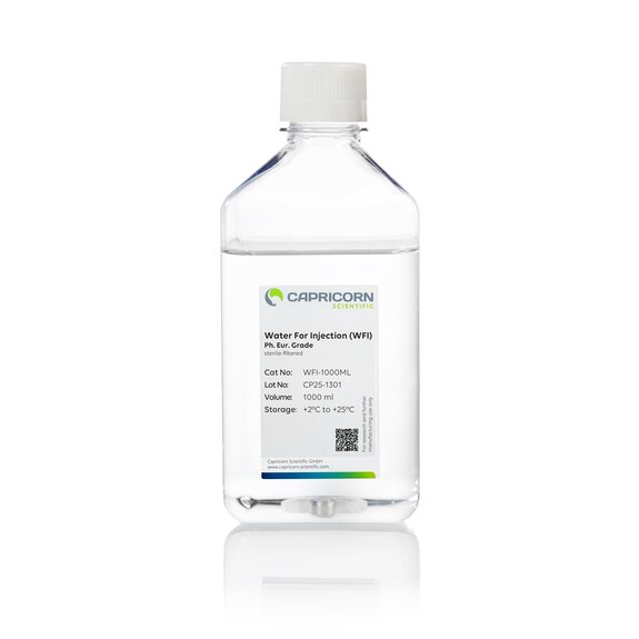Steriles Wasser für Injektionen (WFI), Ph. Eur. – 1000 ml Flasche
