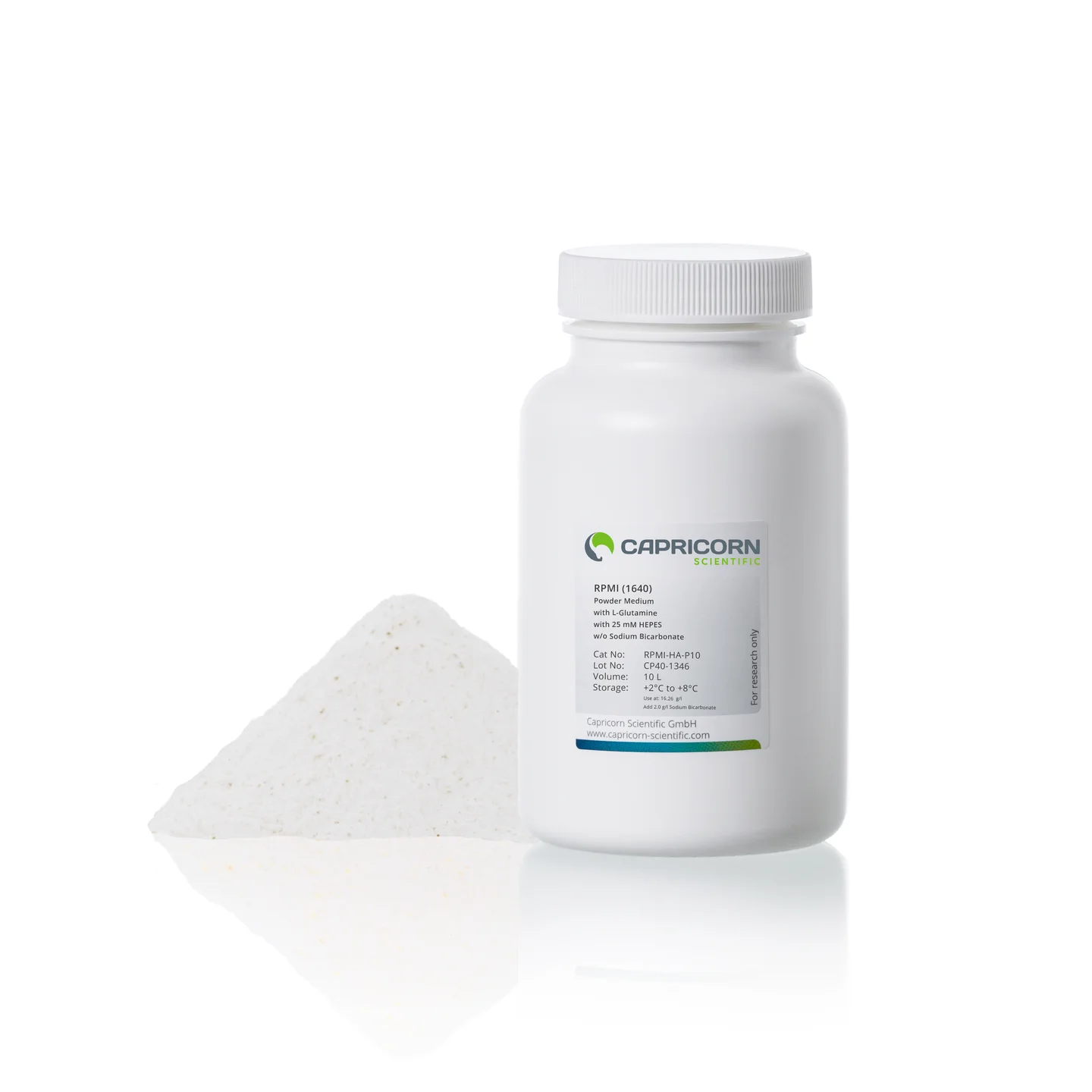 RPMI 1640, Powder Medium, 10 L, with L-Glutamine, with 25 mM HEPES, without Sodium Bicarbonate