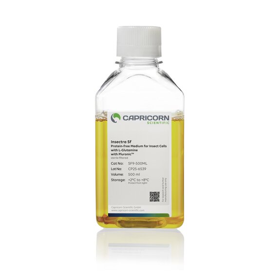 Insectra Sf cell culture medium bottle – serum-free, protein-free, animal-free