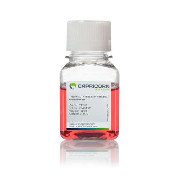 Trypsin-EDTA (0.05%) in HBSS (1x), with Phenol Red
