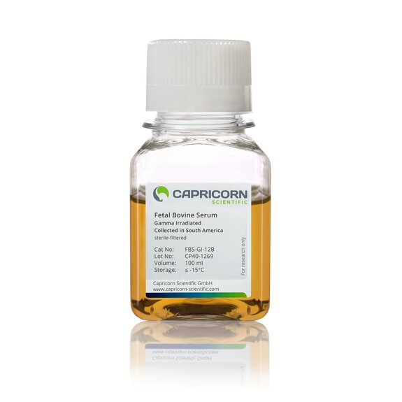 Fetal Bovine Serum (FBS), Gamma Irradiated, Collected in South America